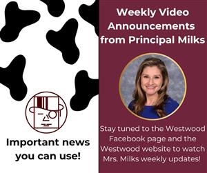Weekly Video Announcements from Mrs. Milks